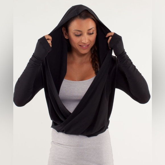 Lululemon Iconic Wrap. Heathered Black/dark charcoal grey. - Picture 3 of 13